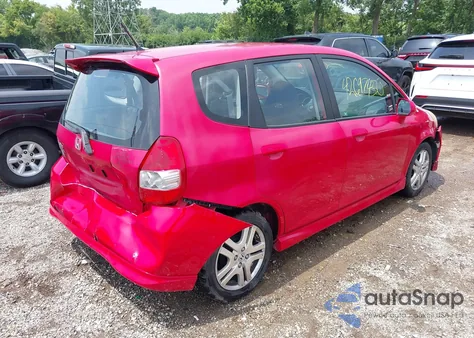 2008 Honda Fit Sport из США, поврежденный, VIN JHMGD38608S029199